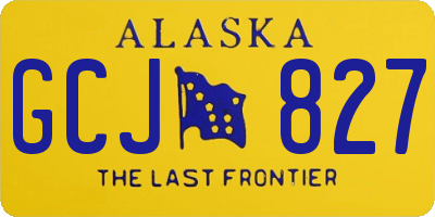 AK license plate GCJ827