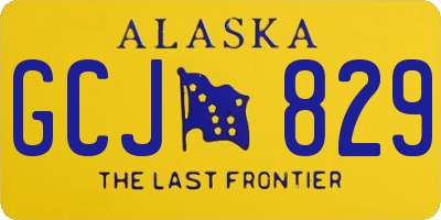 AK license plate GCJ829