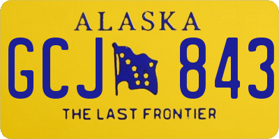 AK license plate GCJ843