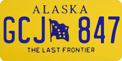 AK license plate GCJ847