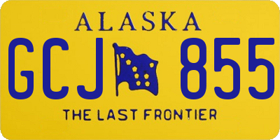 AK license plate GCJ855