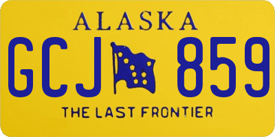 AK license plate GCJ859