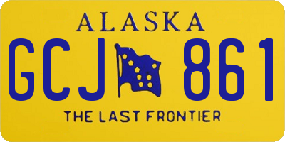 AK license plate GCJ861