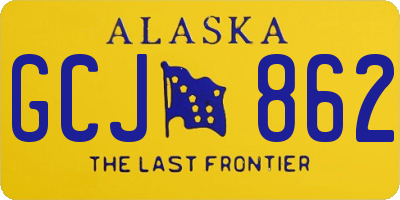 AK license plate GCJ862
