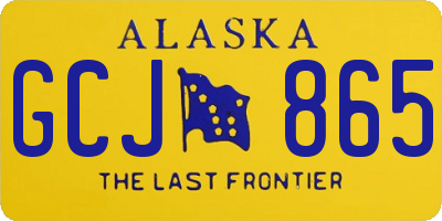 AK license plate GCJ865