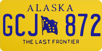 AK license plate GCJ872