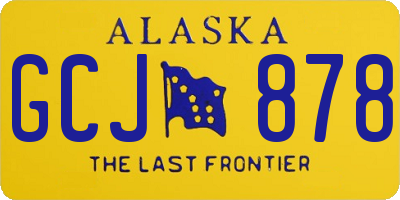 AK license plate GCJ878