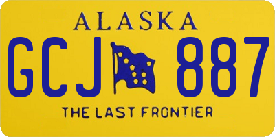 AK license plate GCJ887