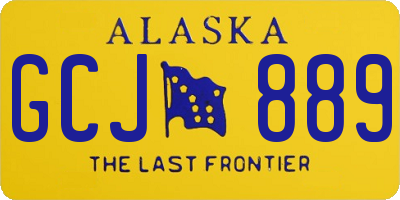 AK license plate GCJ889