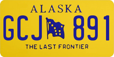 AK license plate GCJ891