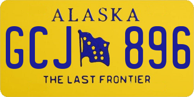 AK license plate GCJ896