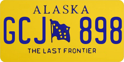 AK license plate GCJ898