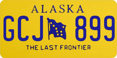 AK license plate GCJ899