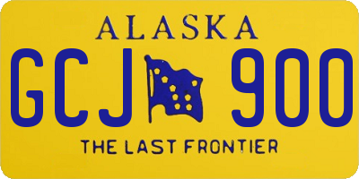AK license plate GCJ900