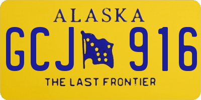 AK license plate GCJ916