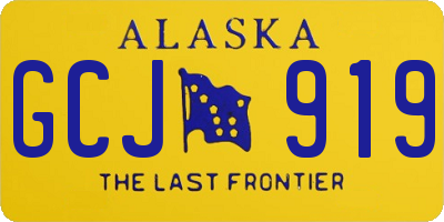 AK license plate GCJ919