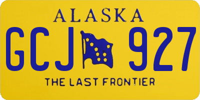 AK license plate GCJ927