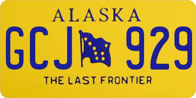 AK license plate GCJ929