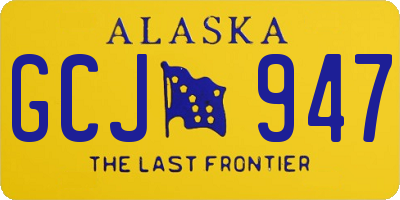 AK license plate GCJ947