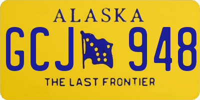 AK license plate GCJ948