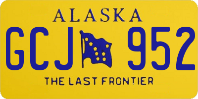 AK license plate GCJ952