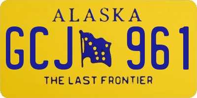 AK license plate GCJ961