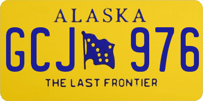 AK license plate GCJ976