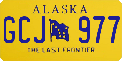 AK license plate GCJ977