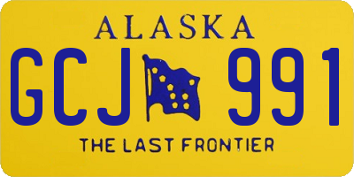 AK license plate GCJ991