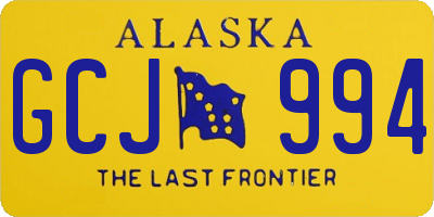 AK license plate GCJ994