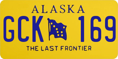 AK license plate GCK169