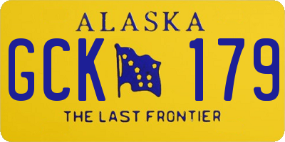 AK license plate GCK179