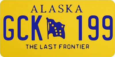 AK license plate GCK199