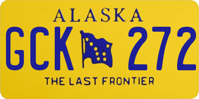 AK license plate GCK272