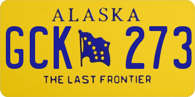 AK license plate GCK273