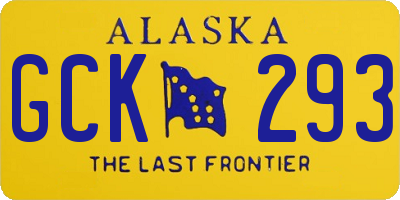 AK license plate GCK293
