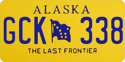 AK license plate GCK338