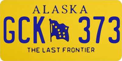 AK license plate GCK373