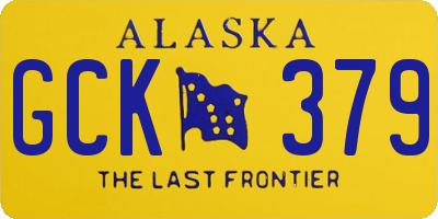 AK license plate GCK379