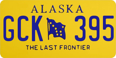 AK license plate GCK395