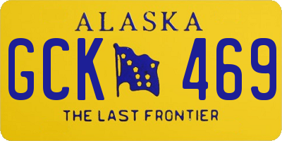 AK license plate GCK469