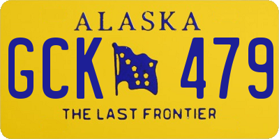 AK license plate GCK479