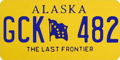 AK license plate GCK482