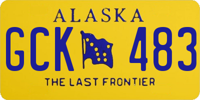 AK license plate GCK483