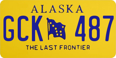 AK license plate GCK487