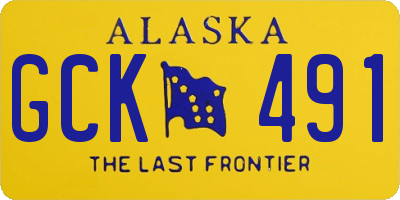 AK license plate GCK491