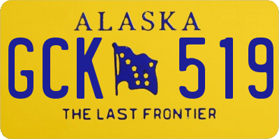AK license plate GCK519