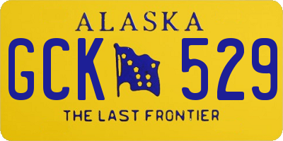 AK license plate GCK529