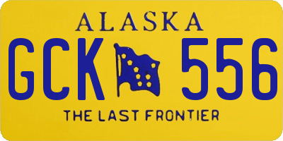 AK license plate GCK556