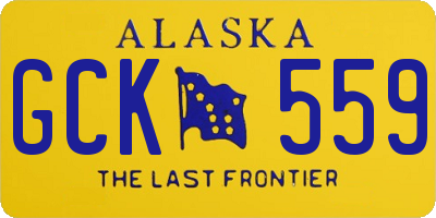AK license plate GCK559